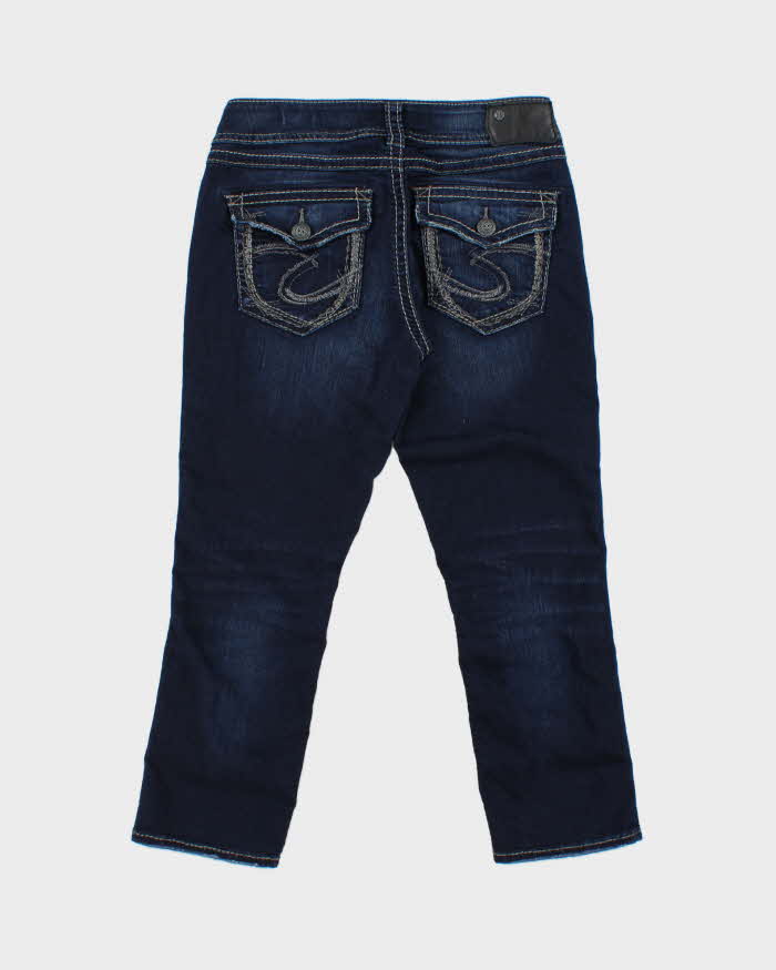 Vintage Y2k 2000s Silver Jeans Company Dark Wash Mid Capris - W28