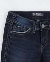 Vintage Y2k 2000s Silver Jeans Company Dark Wash Mid Capris - W28