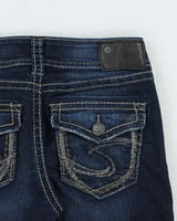 Vintage Y2k 2000s Silver Jeans Company Dark Wash Mid Capris - W28