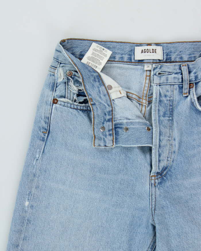 Agolde '90's' Light Wash Distressed Pocket Jeans - W26 L29