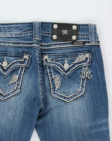 Vintage Y2k 2000s Miss Me Rhinestone Bootcut Jeans - W30 L34