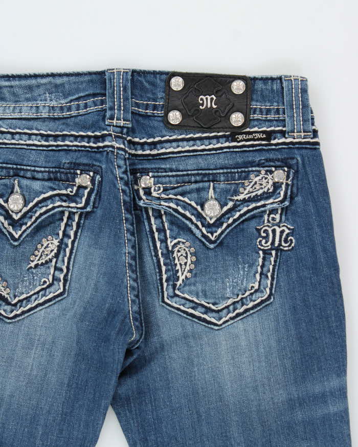 Vintage Y2k 2000s Miss Me Rhinestone Bootcut Jeans - W30 L34