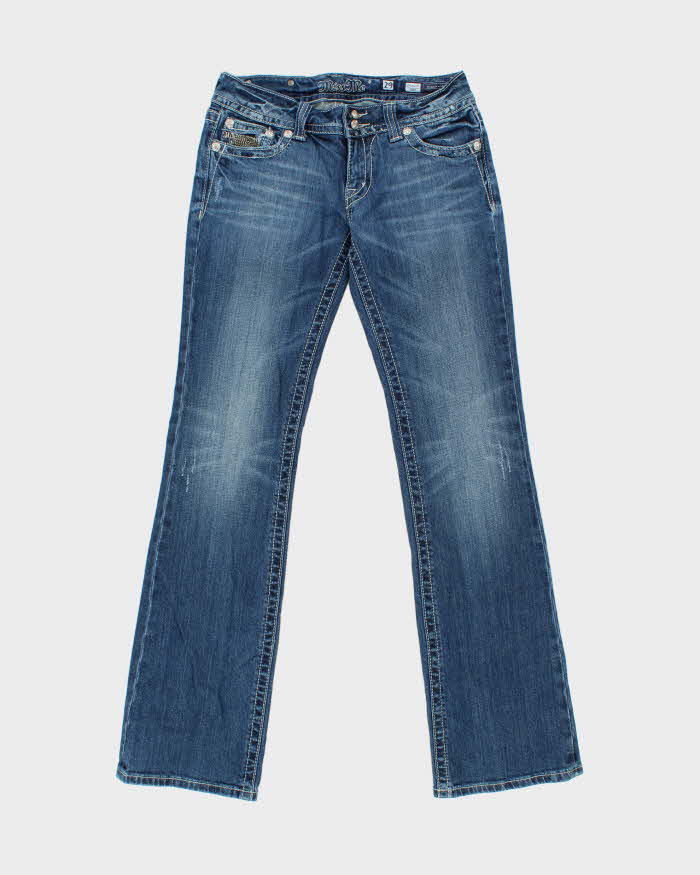 Vintage Y2k 2000s Miss Me Rhinestone Bootcut Jeans - W30 L34