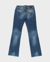 Vintage Y2k 2000s Miss Me Rhinestone Bootcut Jeans - W30 L34