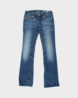 Vintage Y2k 2000s Miss Me Rhinestone Studded Bootcut Jeans - W27 L32
