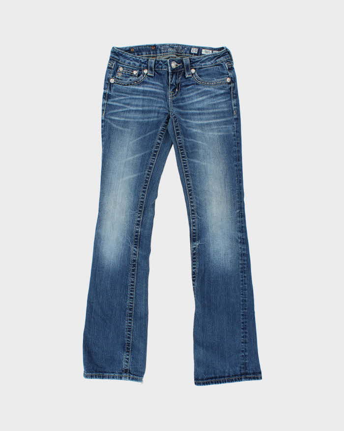 Vintage Y2k 2000s Miss Me Rhinestone Studded Bootcut Jeans - W27 L32