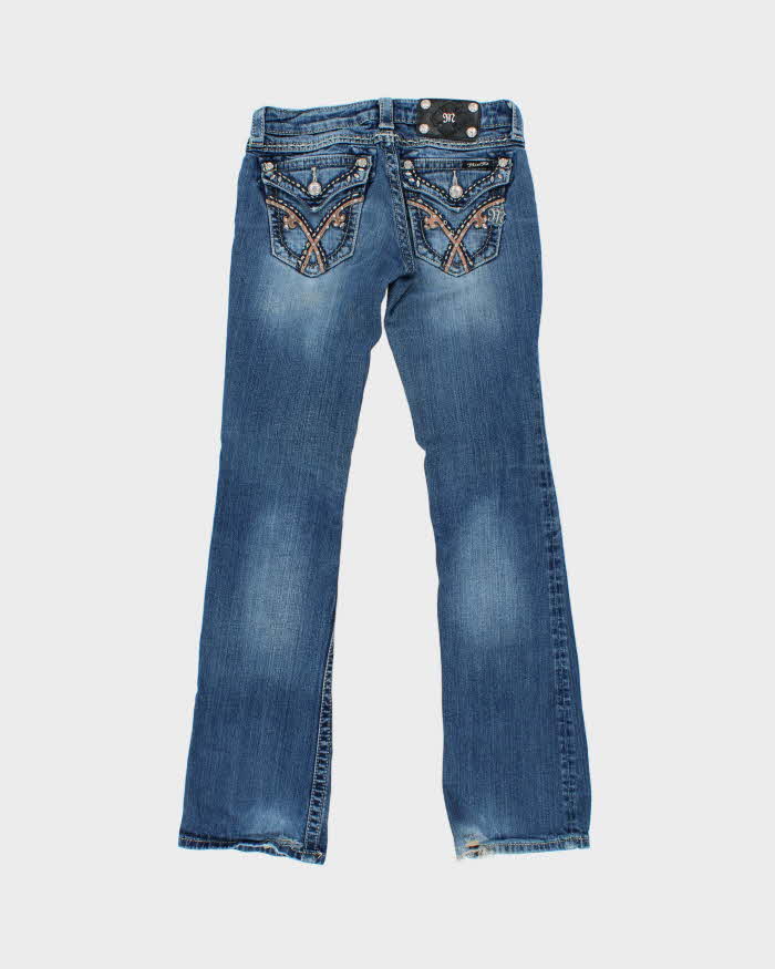 Vintage Y2k 2000s Miss Me Rhinestone Studded Bootcut Jeans - W27 L32
