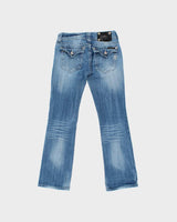 Vintage Y2k 2000s Miss Me Studded Rhinestone Bootcut Jeans - W27 L27