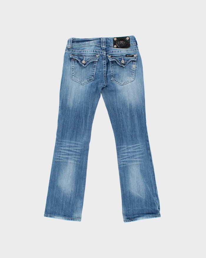 Vintage Y2k 2000s Miss Me Studded Rhinestone Bootcut Jeans - W27 L27