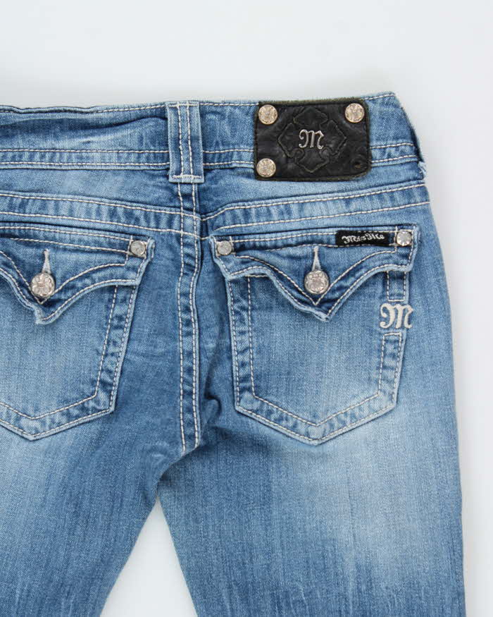Vintage Y2k 2000s Miss Me Studded Rhinestone Bootcut Jeans - W27 L27