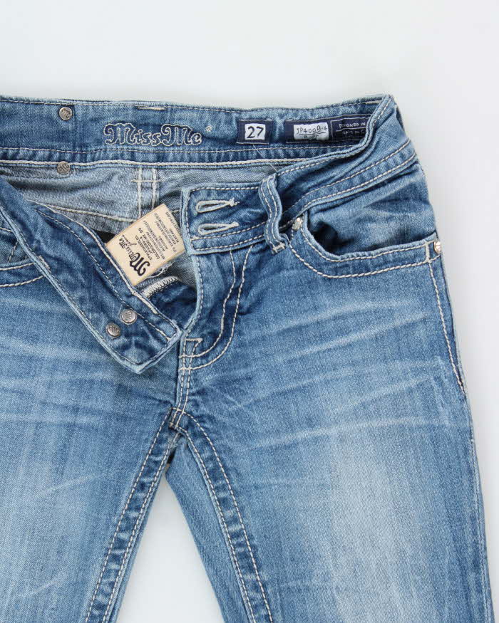 Vintage Y2k 2000s Miss Me Studded Rhinestone Bootcut Jeans - W27 L27