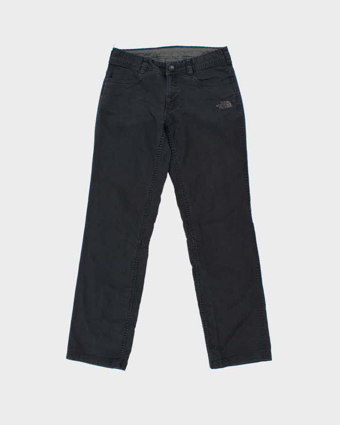 Vintage The North Face Women's Mid-Rise Embroidered Straight Leg Canvas Denim Hiking Jeans - W28 L30