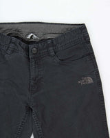 Vintage The North Face Women's Mid-Rise Embroidered Straight Leg Canvas Denim Hiking Jeans - W28 L30
