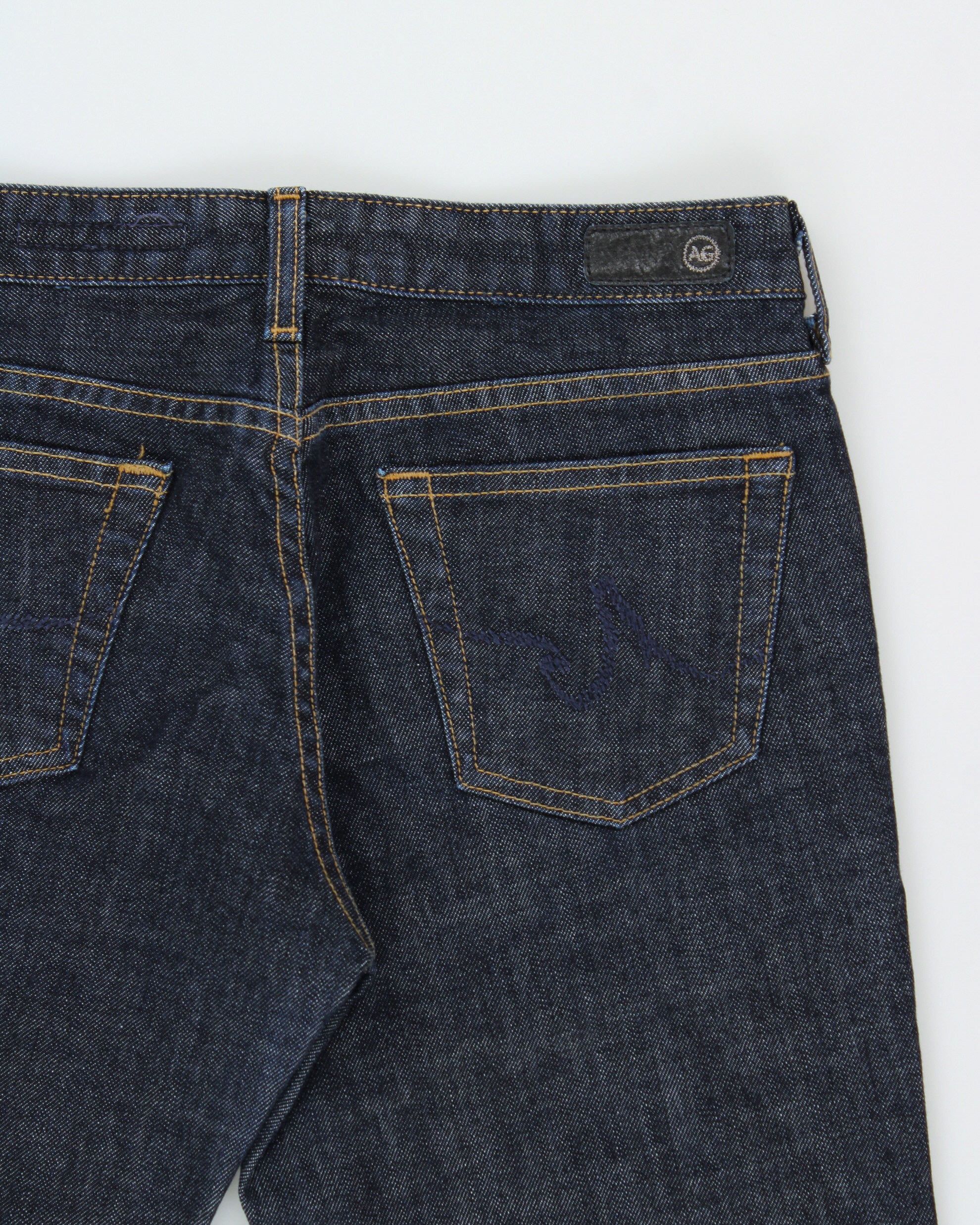 Vintage Y2K 00s Adriano Goldshmied Women's Low-Rise Raw Denim Made In USA Club Bootcut Flared Jeans - W29 L34
