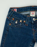 Vintage Y2K 2000s True Religion 'Joey' Twisted Seam Flared Jeans - W26 L32