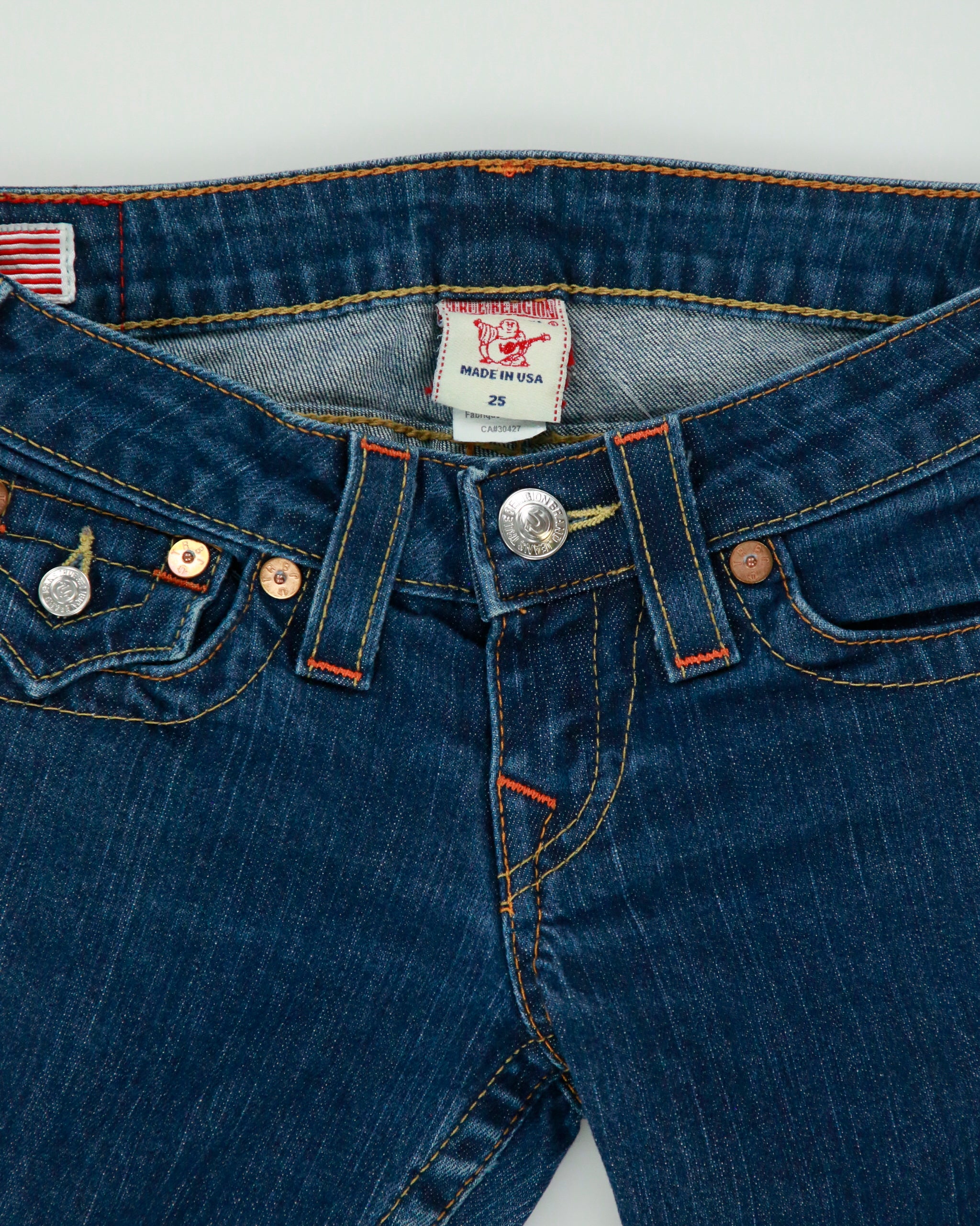 Vintage Y2K 2000s True Religion 'Joey' Twisted Seam Flared Jeans - W26 L32