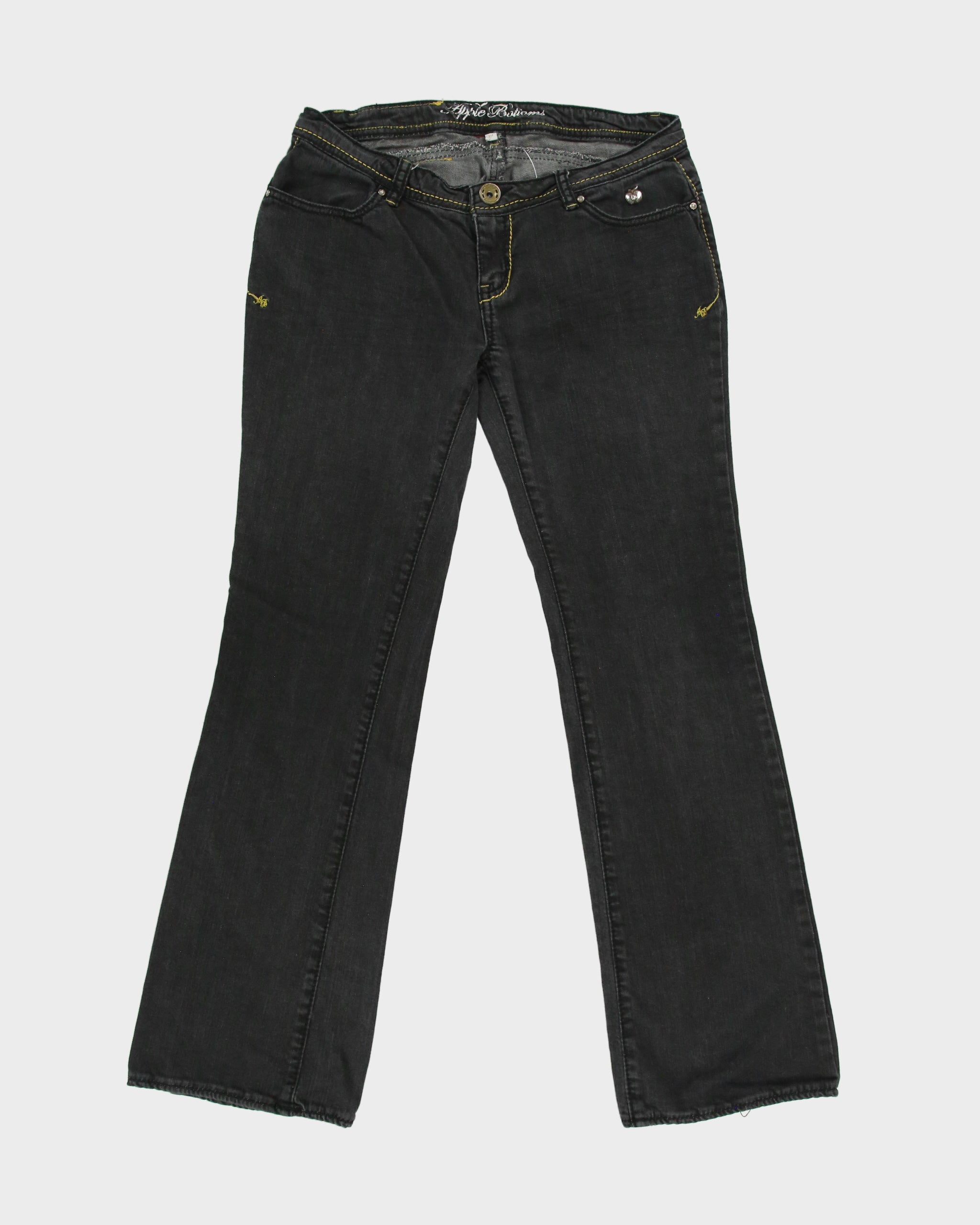 Vintage Y2K 2000s Apple Bottom Embroidered Bootcut Jeans - W32 L32