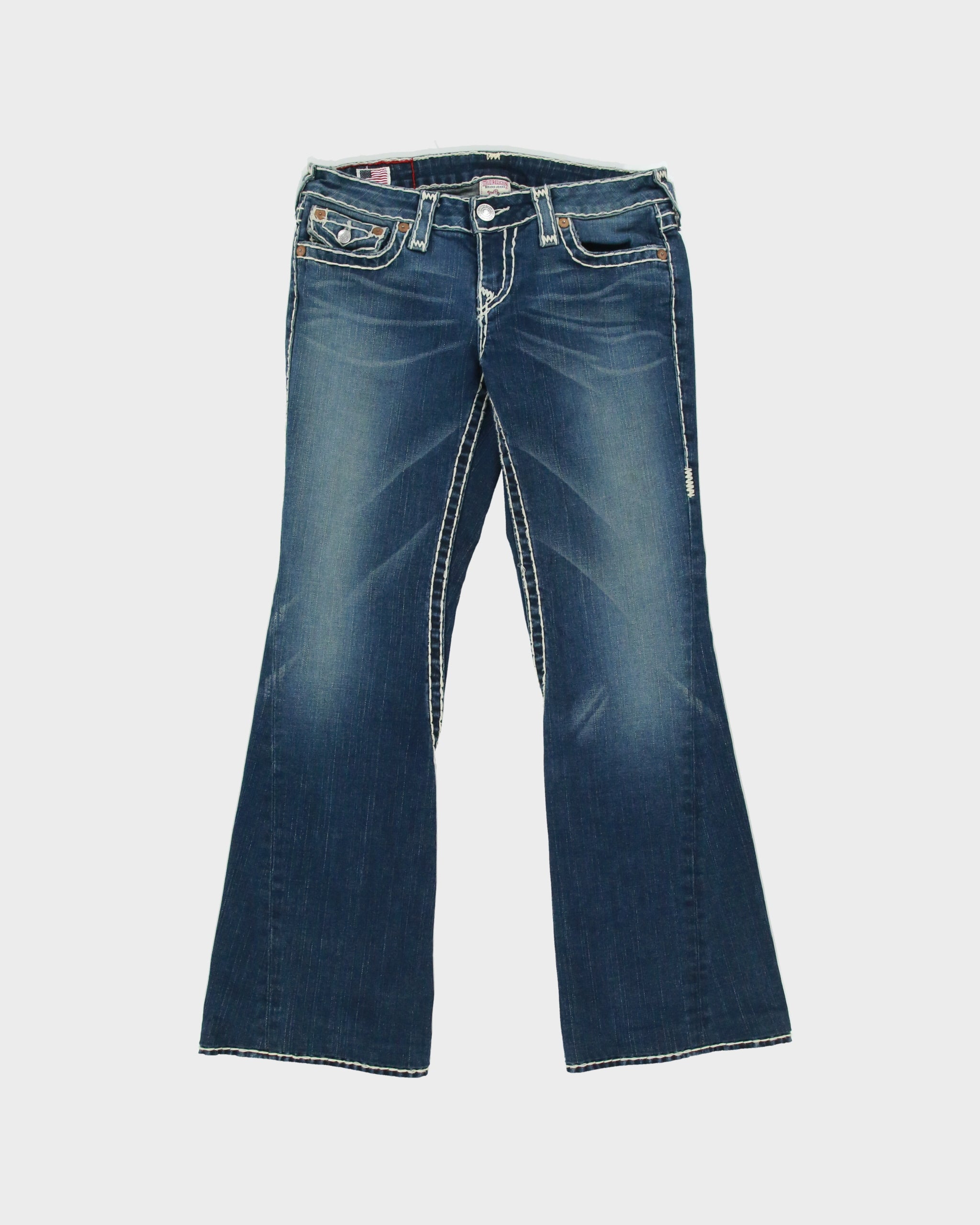 Vintage Y2K 00s True Religion 'Joey' Twisted Seam Bootcut Jeans - W30 L29