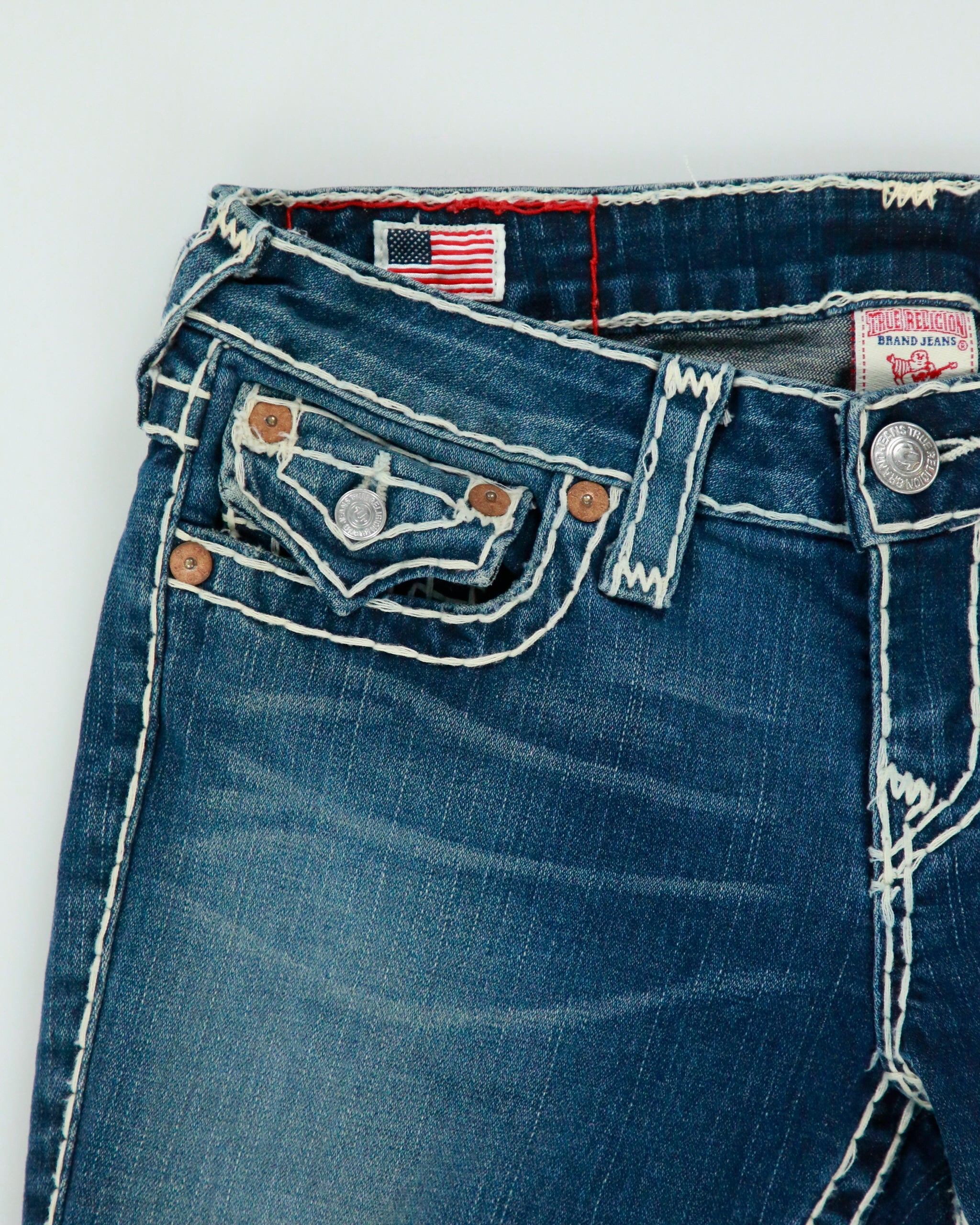 Vintage Y2K 00s True Religion 'Joey' Twisted Seam Bootcut Jeans - W30 L29