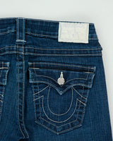 Vintage Y2K 2000s True Religion 'Ricky' Rhinestone Detail Jeans - W28 L30