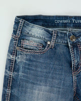 Vintage Y2K 2000s Cowgirl Tuff Co Embroidered Bootcut Jeans - W29 L33