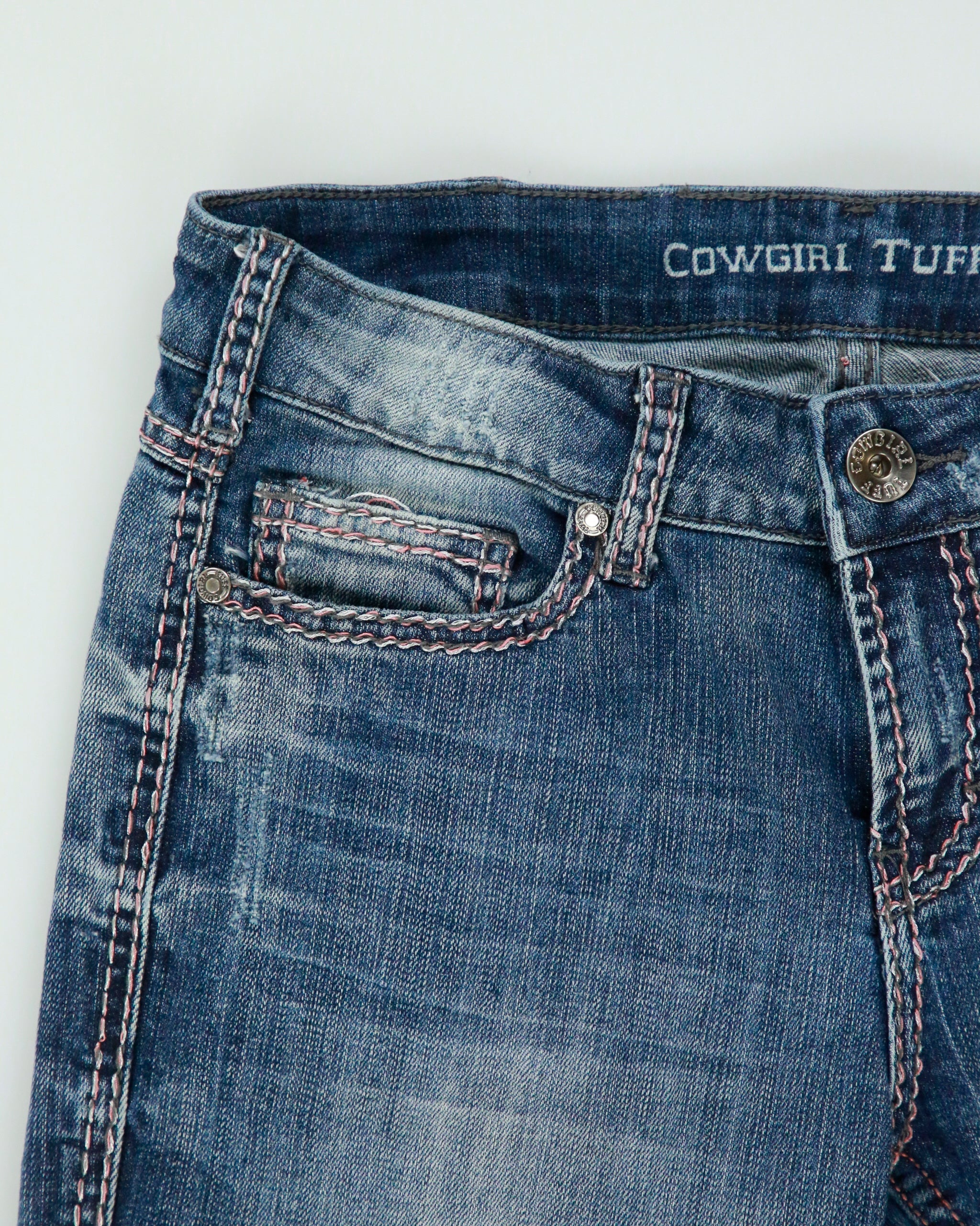 Vintage Y2K 2000s Cowgirl Tuff Co Embroidered Bootcut Jeans - W29 L33