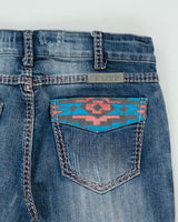Vintage Y2K 2000s Cowgirl Tuff Co Embroidered Bootcut Jeans - W29 L33