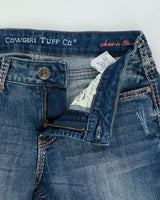 Vintage Y2K 2000s Cowgirl Tuff Co Embroidered Bootcut Jeans - W29 L33