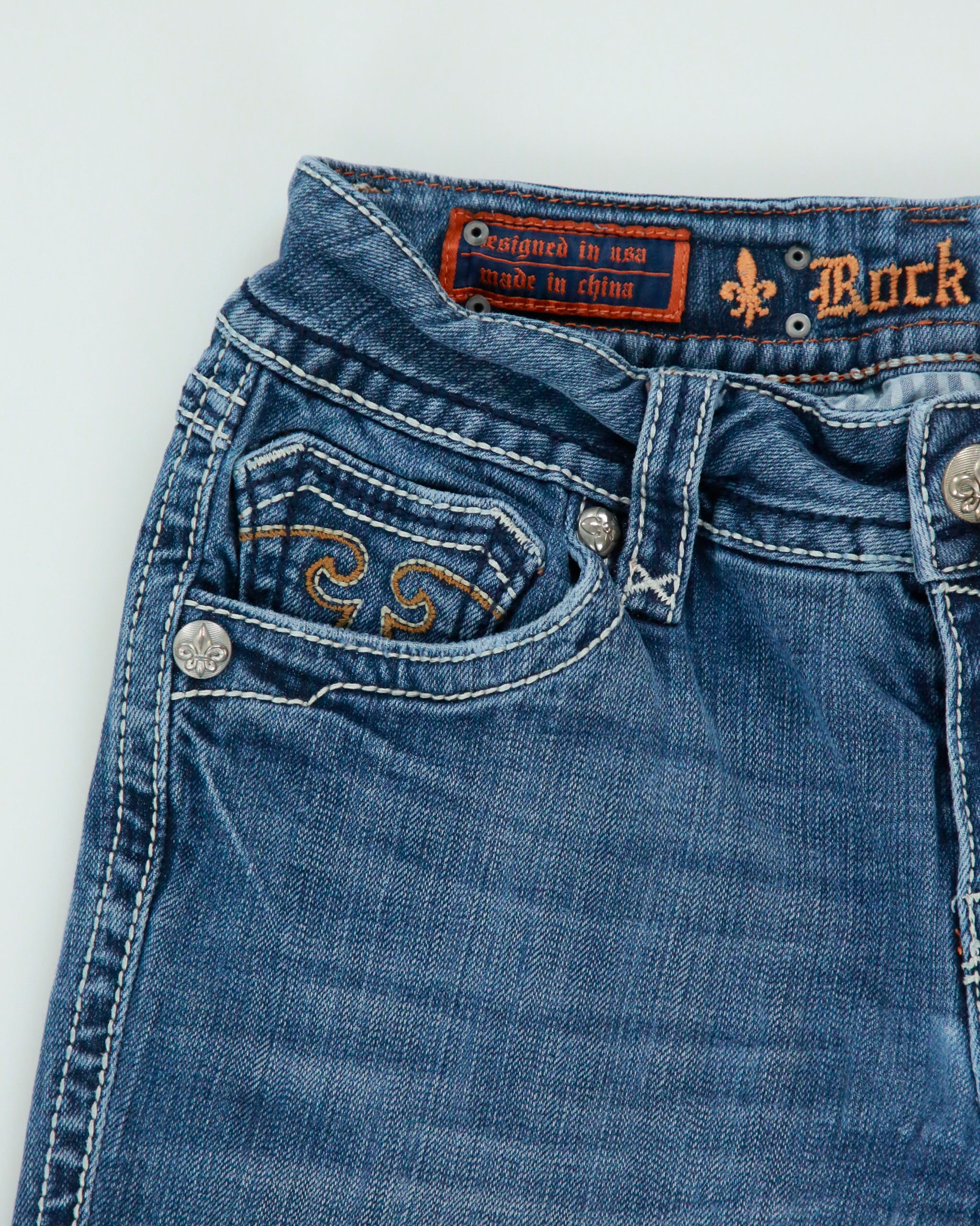 Vintage Y2K 2000s Rock &amp; Republic 'Debbie' Slim Bootcut Jeans - W30 L33