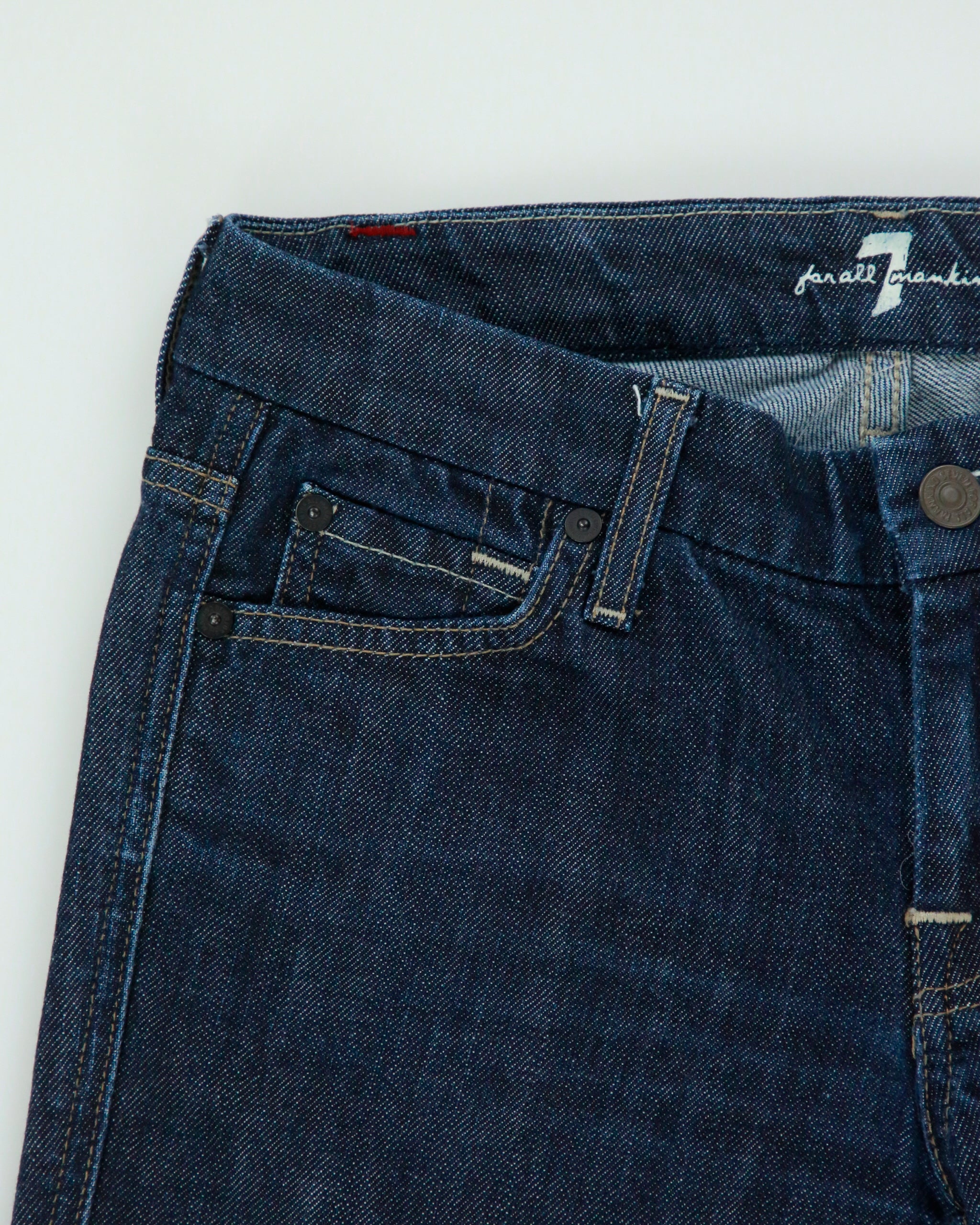 Vintage Y2K 2000s 7 For All Man Kind Mini Rhinestone Bootcut Jeans - W29 L31