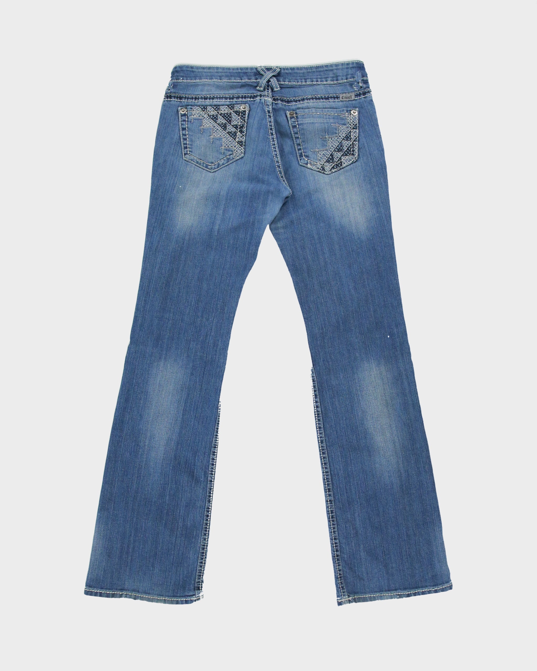 Vintage Y2K 2000s Cruel Embroidered Bootcut Jeans - W31 L30