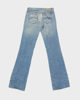 Vintage Y2K 00s Armani Exchange Distressed 'Light Crinkle' Bootcut jeans - W27 L32