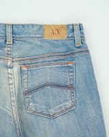 Vintage Y2K 00s Armani Exchange Distressed 'Light Crinkle' Bootcut jeans - W27 L32