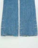 Vintage Y2K 00s Armani Exchange Distressed 'Light Crinkle' Bootcut jeans - W27 L32