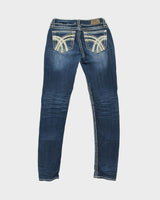 Vintage Y2K 00s L.A. Idol Contrast Stitch Skinny Jeans - W28 L30
