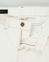 Vintage F/W 2010 Gucci Women's Low Rise Contrast Stitch Braided Slim Fit Denim Jeans - W28 L27