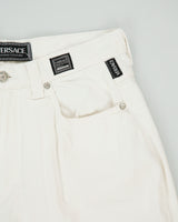 Vintage 1990s Versace Jeans Couture Women's High Rise Relaxed Fit Tapered Denim Jeans - W29 L31