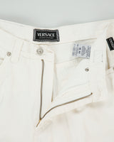 Vintage 1990s Versace Jeans Couture Women's High Rise Relaxed Fit Tapered Denim Jeans - W29 L31