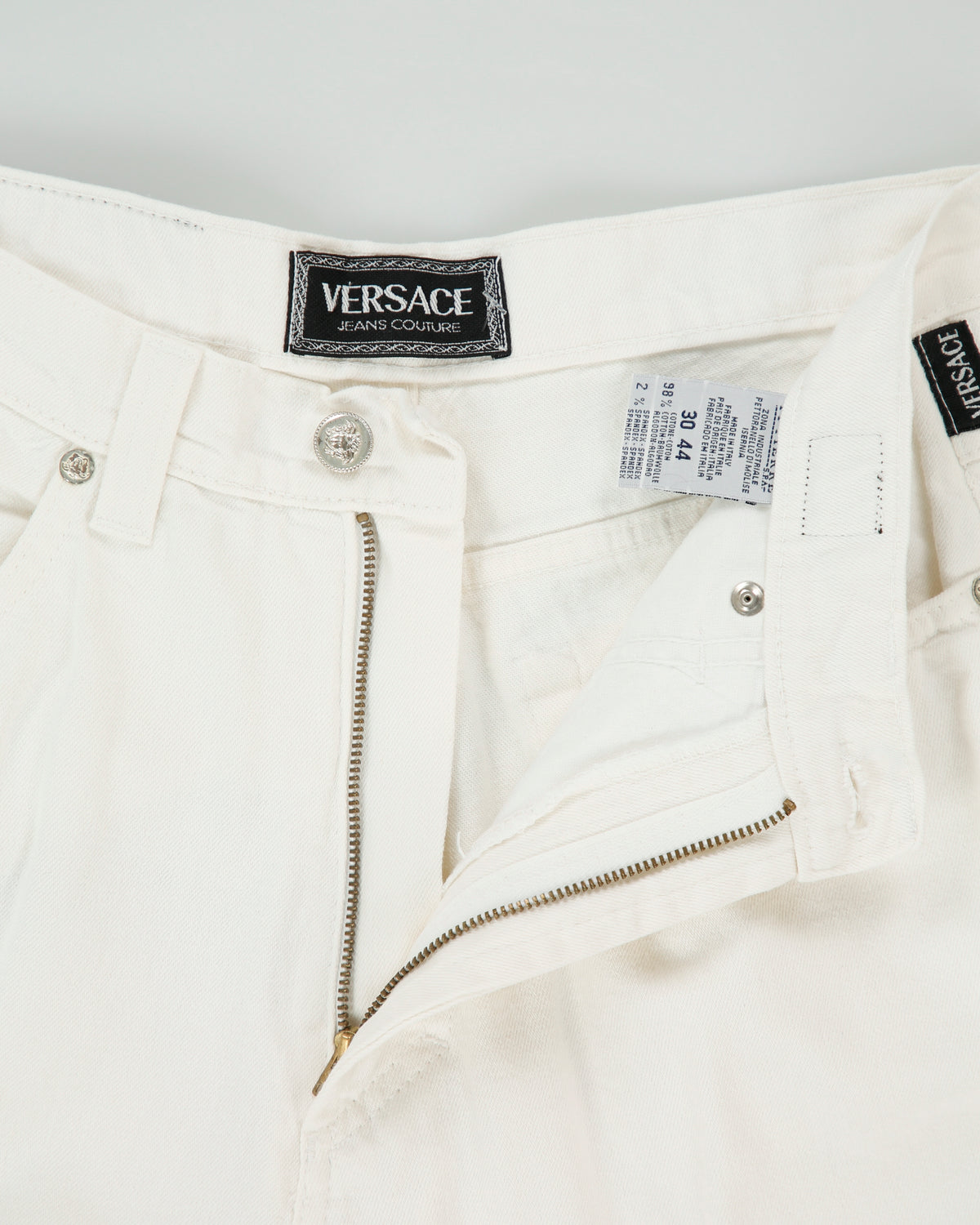 Vintage 1990s Versace Jeans Couture Women's High Rise Relaxed Fit Tapered Denim Jeans - W29 L31
