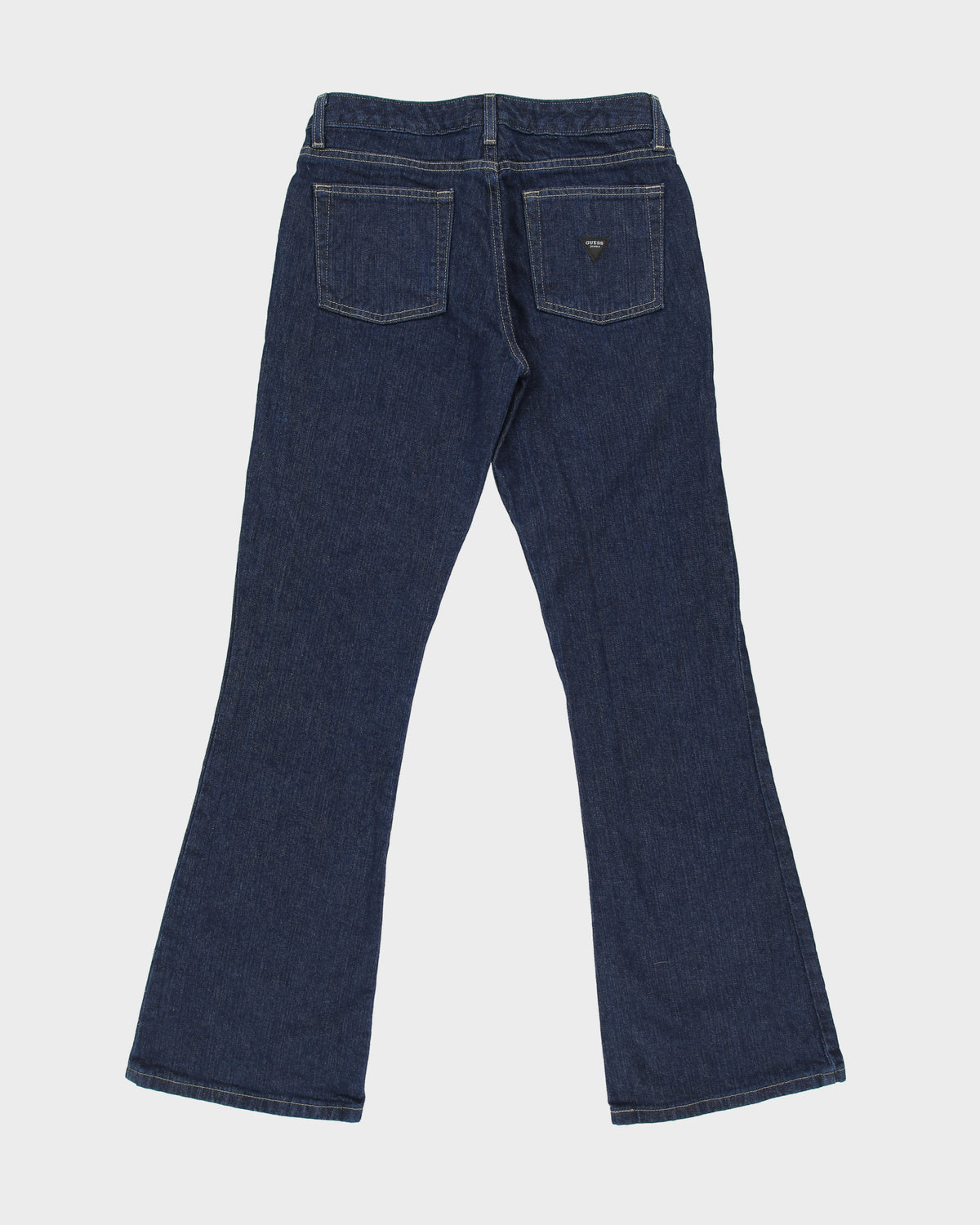 Vintage Y2K 00s Guess Women's Mid Rise Indigo Denim Made In America Bootcut Jeans - W30 L32