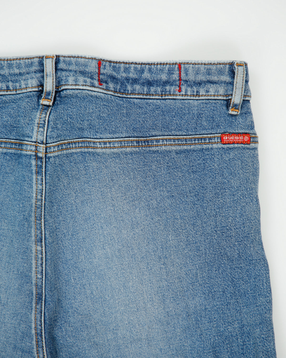 Vintage Y2K 00s Guess Women's High Rise Stone Wash Stretch Denim Bootcut Jeans - W34 L32