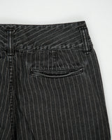 Vintage Y2K 00s Lauren Ralph Lauren LRL Women's Mid Rise Pinstripe Double Button Wide Leg Denim Jeans - W30 L32