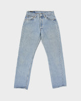 Vintage 1993 Levi's 501 Red Batwing Women's Made In USA Straight Leg Denim Jeans - W29 L30