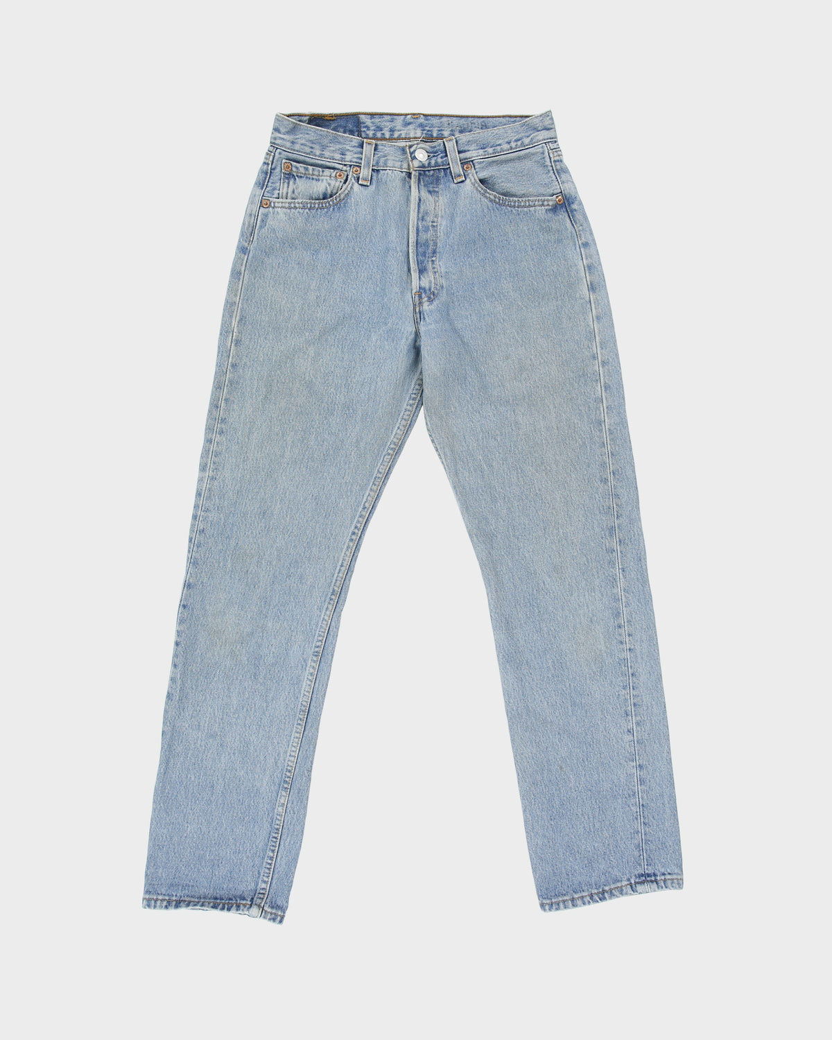 Vintage 1993 Levi's 501 Red Batwing Women's Made In USA Straight Leg Denim Jeans - W29 L30