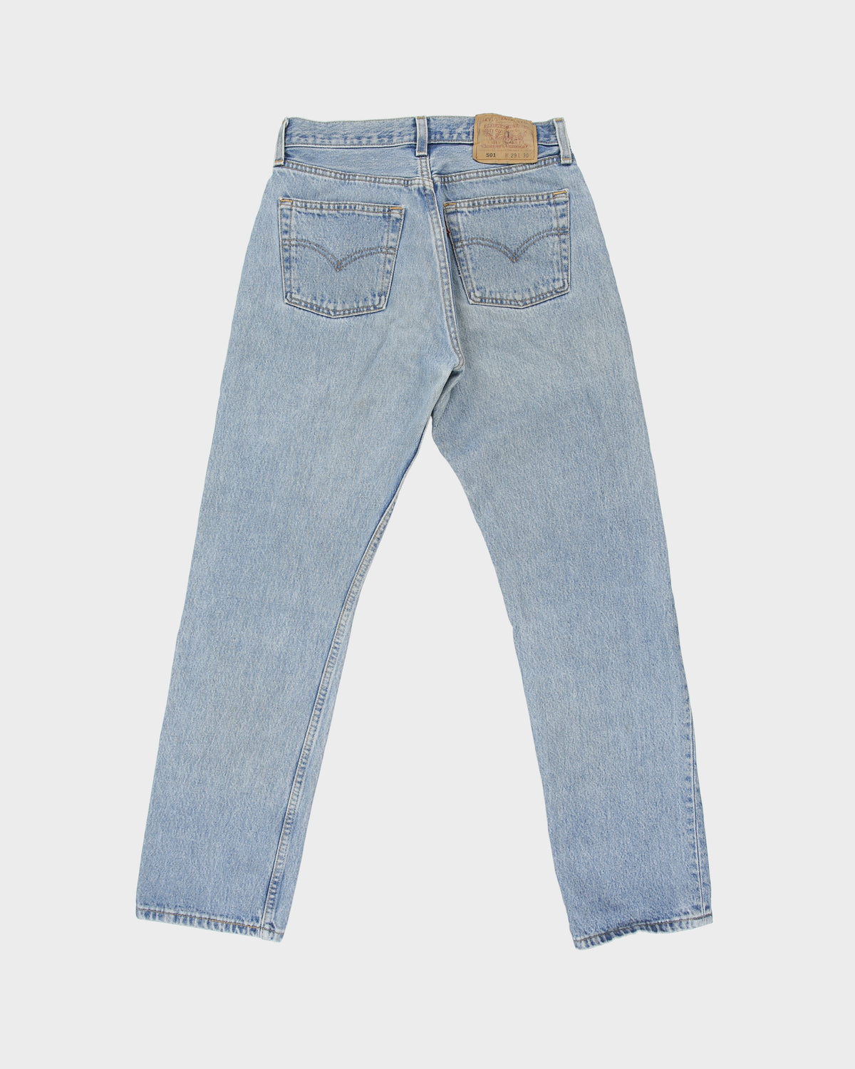 Vintage 1993 Levi's 501 Red Batwing Women's Made In USA Straight Leg Denim Jeans - W29 L30