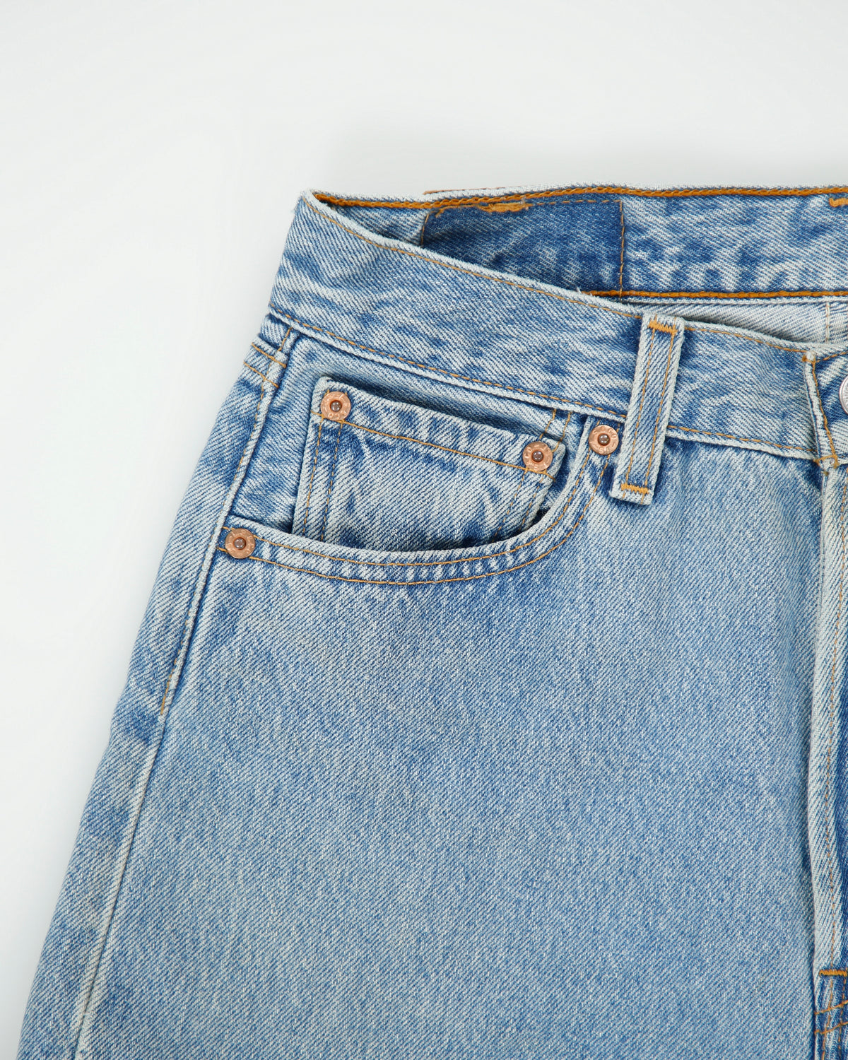 Vintage 1993 Levi's 501 Red Batwing Women's Made In USA Straight Leg Denim Jeans - W29 L30