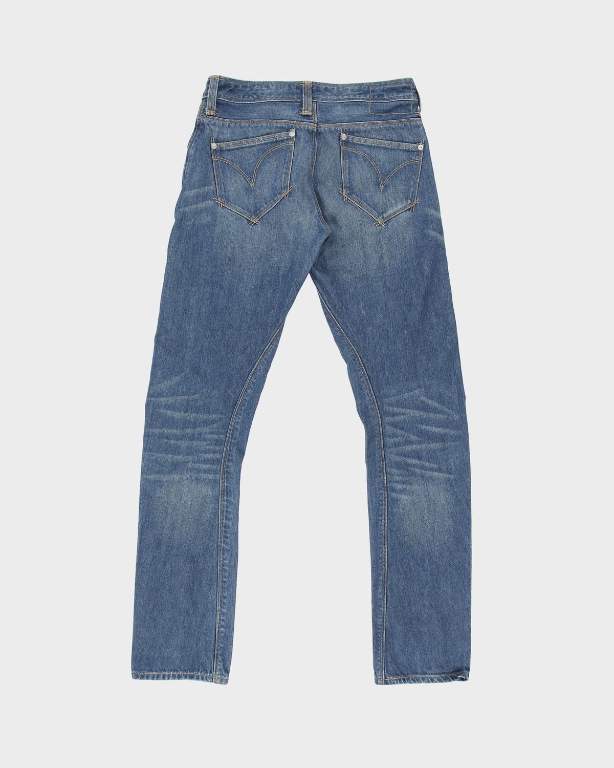 Vintage Y2K 00s Levi's Engineered Women's Low Rise Seam Front Barrel Leg Slim Fit Denim Jeans - W28 L32