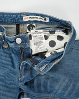 Vintage Y2K 00s Levi's Engineered Women's Low Rise Seam Front Barrel Leg Slim Fit Denim Jeans - W28 L32