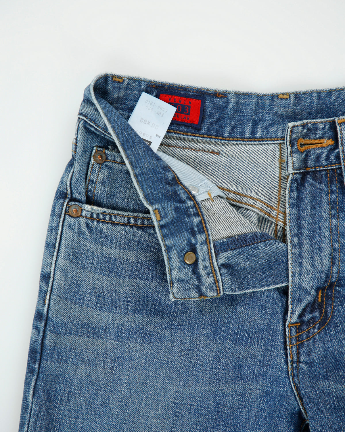 Vintage Y2K 00s Edwin 'Miss 503' Mid Rise Japanese Denim Regular Bootcut Jeans - W26 L30