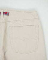 Vintage Y2K 00s Silver Jeans Low Rise Khaki Women's Canvas Denim Flared Jeans - W32 L35